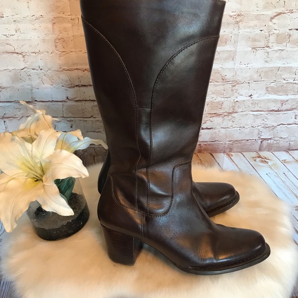 L. L. Bean brown leather boots size 8 made in Brazil - Picture 3 of 8